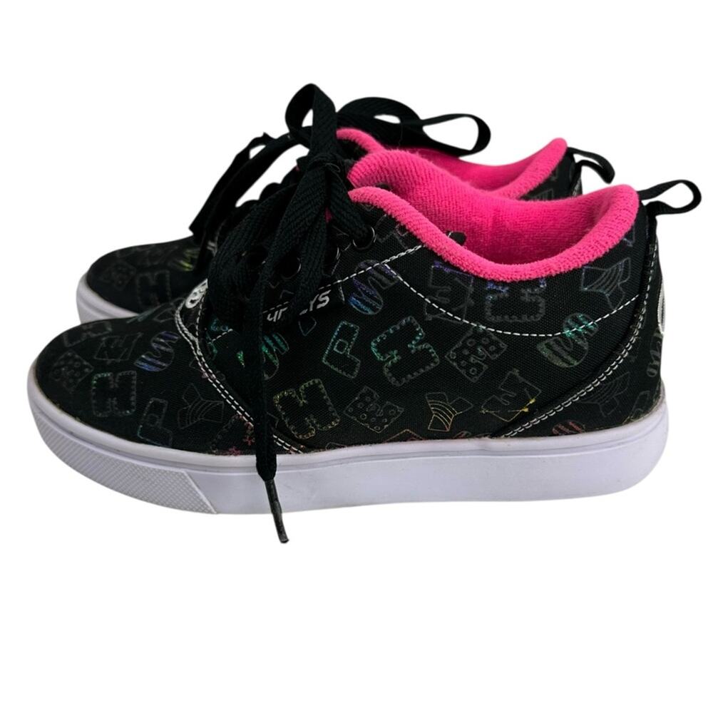 Heelys Pro 20 Prints Kids Sneakers with Pink and Black Pattern Youth Size 2